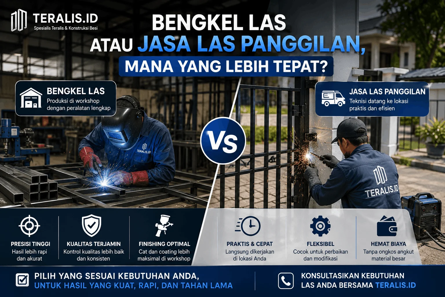 Bengkel Las atau Jasa Las Panggilan, Mana yang Lebih Tepat