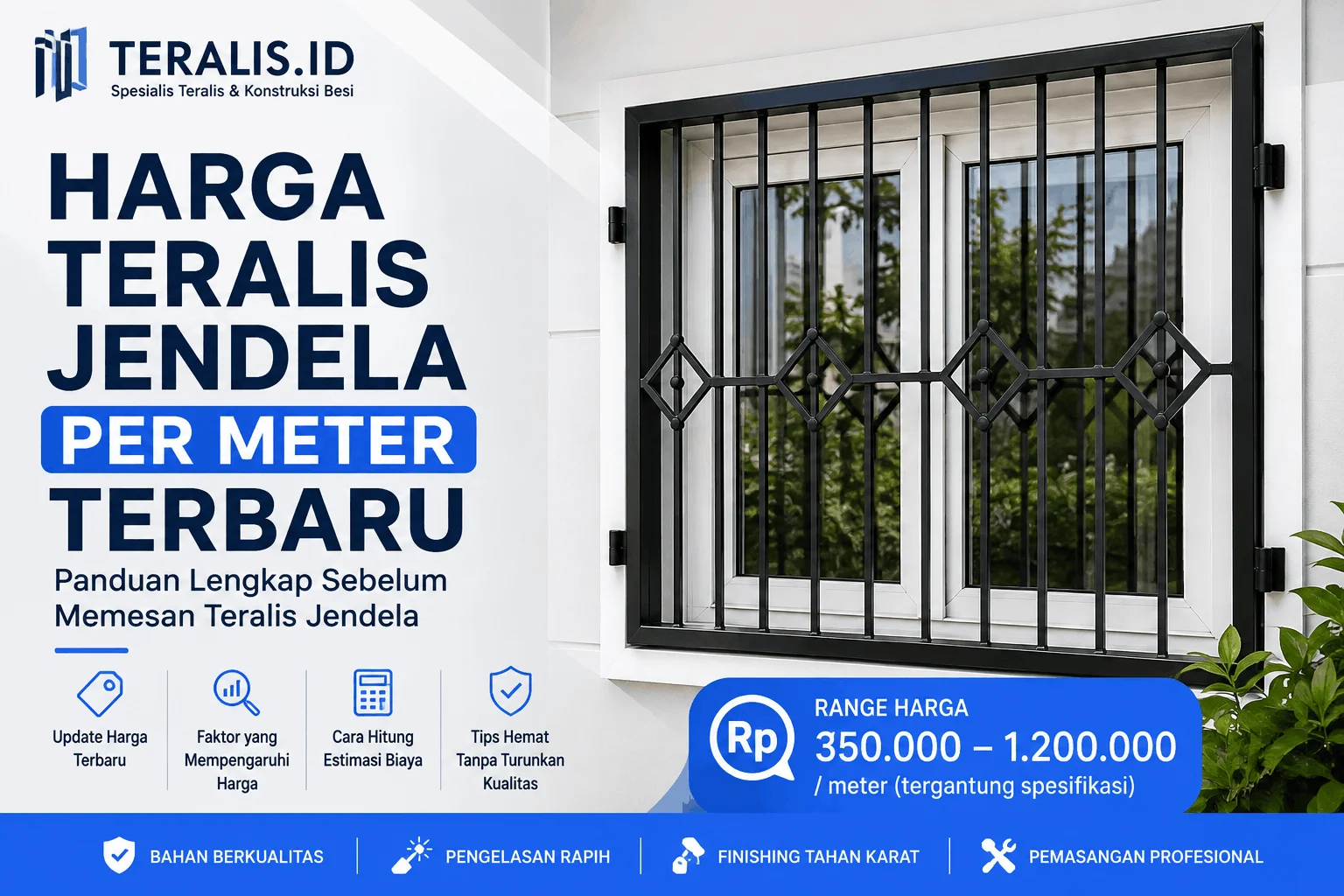 Harga Teralis Jendela per Meter Terbaru