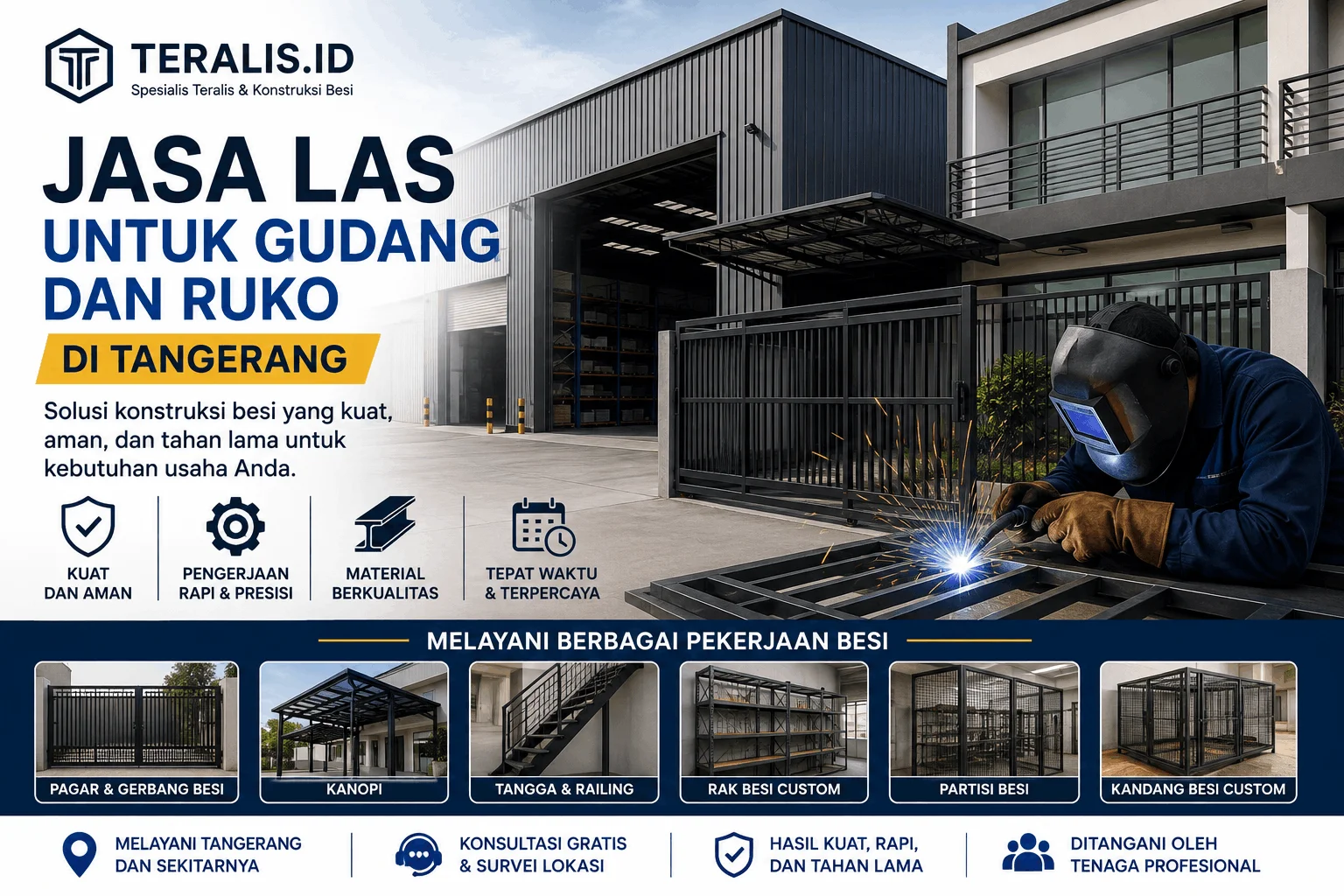 Jasa Las untuk Gudang dan Ruko di Tangerang